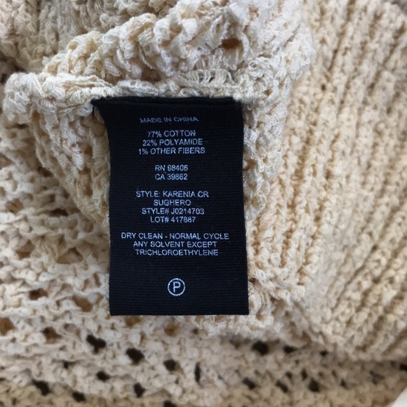 New THEORY Yellow Cotton Nylon Karenia Sweater Size Large - Picture 12 of 14